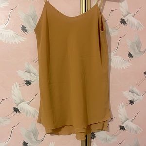 Made in Italy yellow/gold fully lined tank